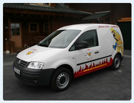 Firetrainer Caddy - Fahrzeug mit Feuer-&Uuml;bungsger&auml;ten